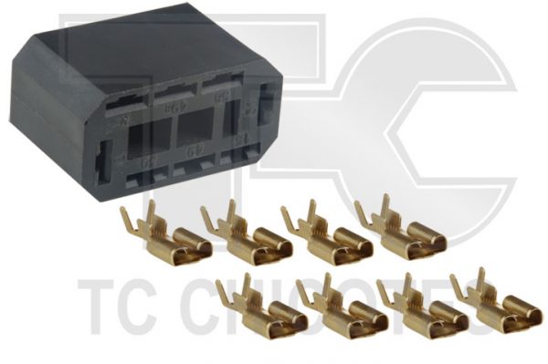 Kit Conector 8 Vias MBB Scania Oval C/Term.