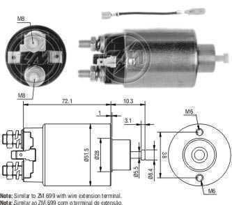 AUTOMATICO P/ Mitsubishi Elantra Pajero 12V M1T70481