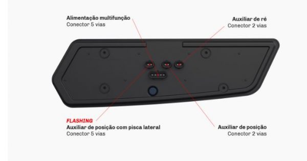 Lanterna Tras.Carreta LED 24V Multifuncao C/Flashing S96 LD