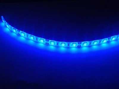 Fita LED 30cm Azul 24V 2 Pecas