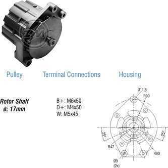 Alternador Volvo N10/N12/Nl10/Nl12 28V 45A Bosch 1100127