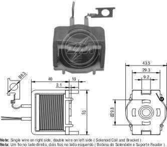 Bobina Motor Partida Nippodenso 12V 128000781