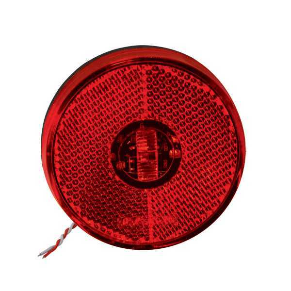 Lanterna Lateral Adaptacao LED Bivolt Vermelho