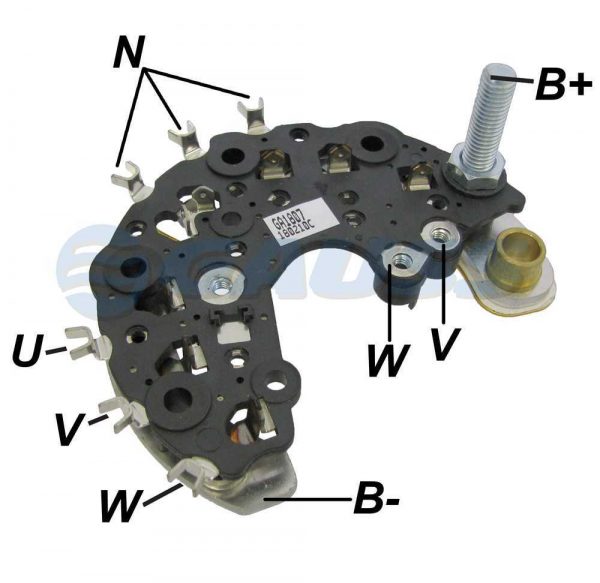 PLACA DIODO ALTERNADOR P/ Peugeot Renault 206 Clio 2180788