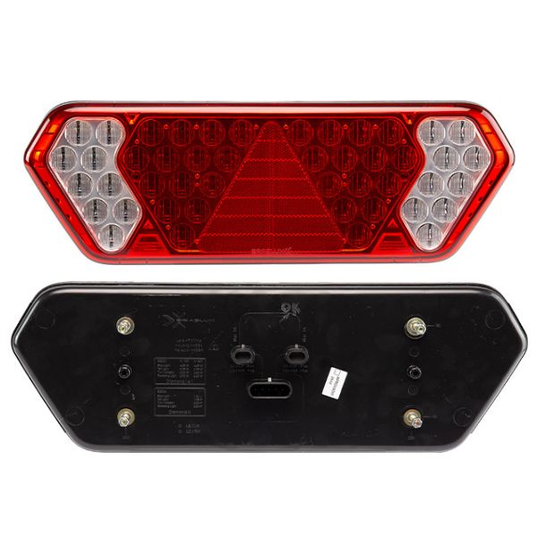 Lanterna Traseira Guerra LED 12V 24V (Bivolt) LE 8930LE201