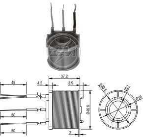 Bobina Motor Partida Nippodenso 12V