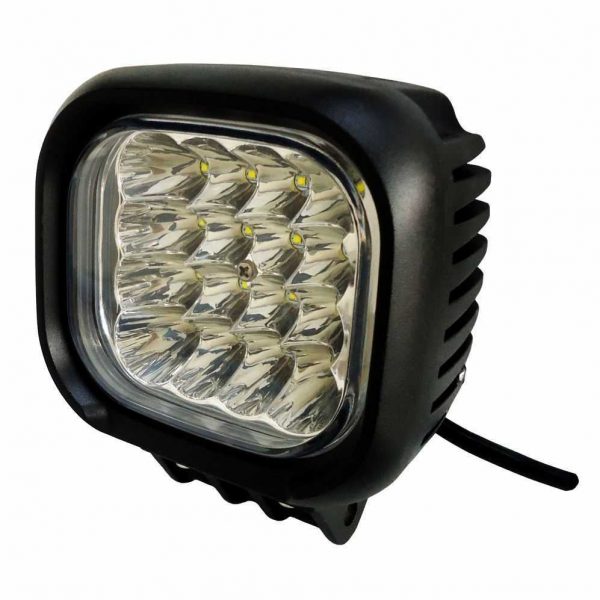 Farol Aux. LED 16 LEDs Branco Bivolt 48W Retangular