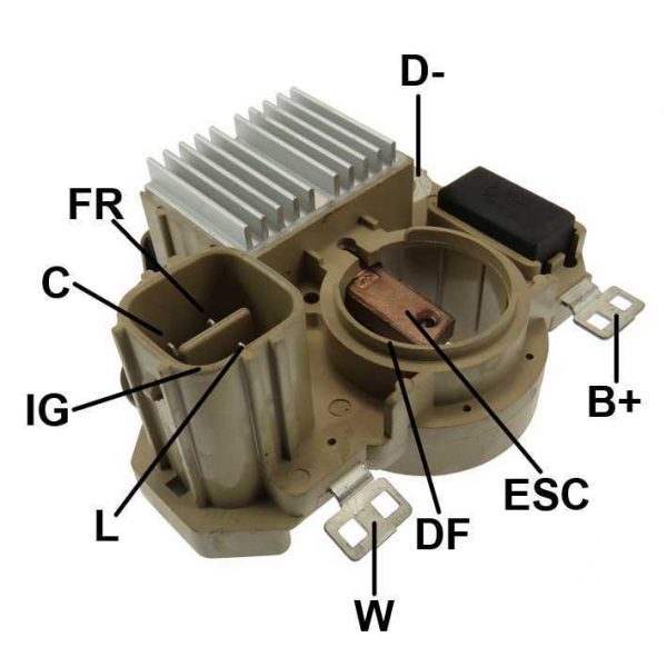 REGULADOR VOLTAGEM P/ Honda Fit Civic 12V Mitsubishi