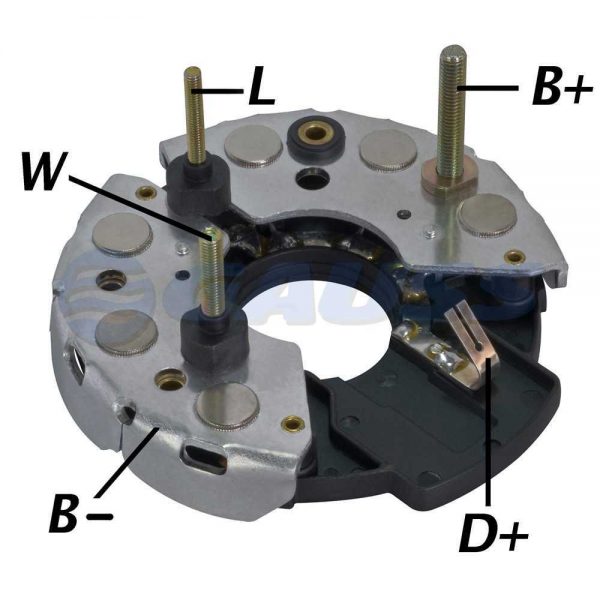 PLACA DIODO ALTERNADOR P/ MASSEY FERGUSON 35A 9120080147