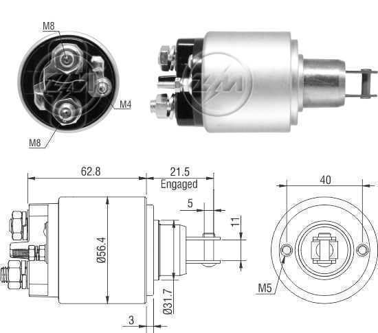 AUTOMATICO P/ Iskra Deutz Dynapac/VLV Jcb 12V 16907894