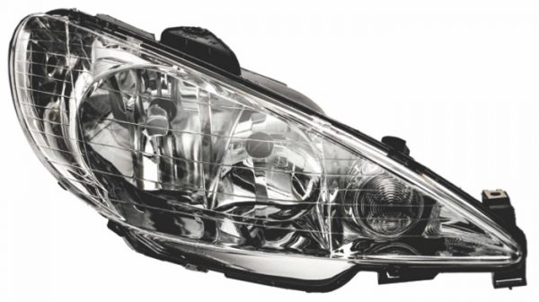 Farol Peugeot 206 99/08 C/Pisca Lente Lisa