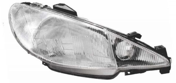 Farol Peugeot 206 99/08 H4 C/Pisca LE Lente Raiada