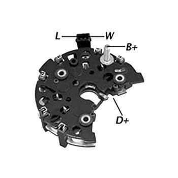 Placa Diodo Alternador Audi Golf A3 120A Bosch 1127319572