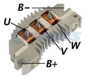 Placa Diodo Alternador Opala Caminhao 85A Delco 1959828