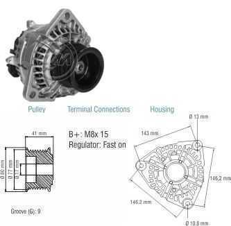 Alternador p/ Mbb 2638/1944/1938 24V 80A Bosch 0986042360