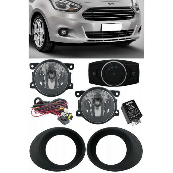 Kit Farol Aux. Ford New Ka 14/19 C/Interruptor Original