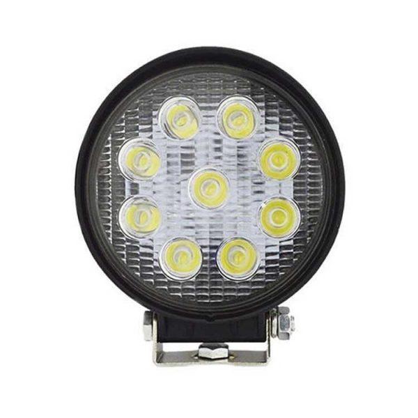 Farol Aux. 9 LEDs Bivolt 22mm Slim Branco 27W