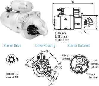 Motor Partida 13180/15180/8150 Mwm 12V M93R 10D 2R0911023A