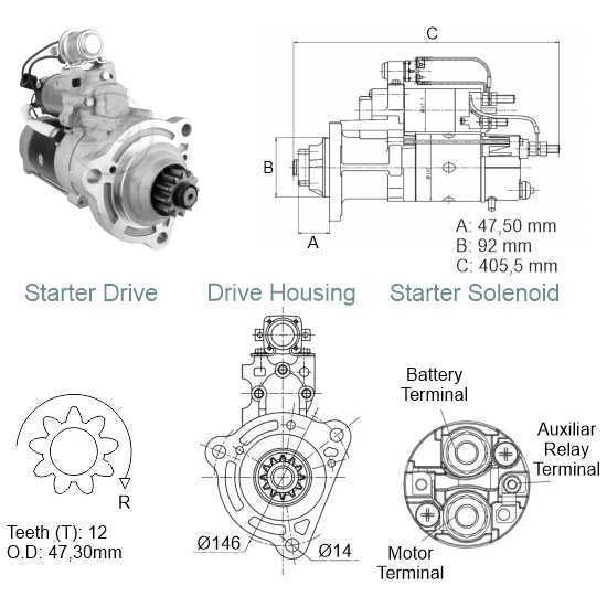 Motor Partida Mitsubishi Volvo Penta 24V 12D 21103722