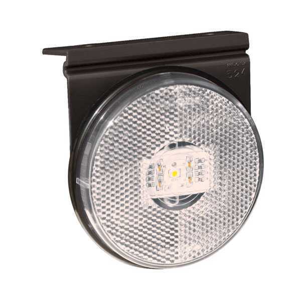 Lanterna Lateral LED 85mm C/Suporte C/Conector Cristal