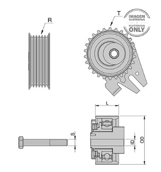 TENSOR ALTERNADOR P/ IVECO DAILY 45C15/45C15V/45C15P/45C15