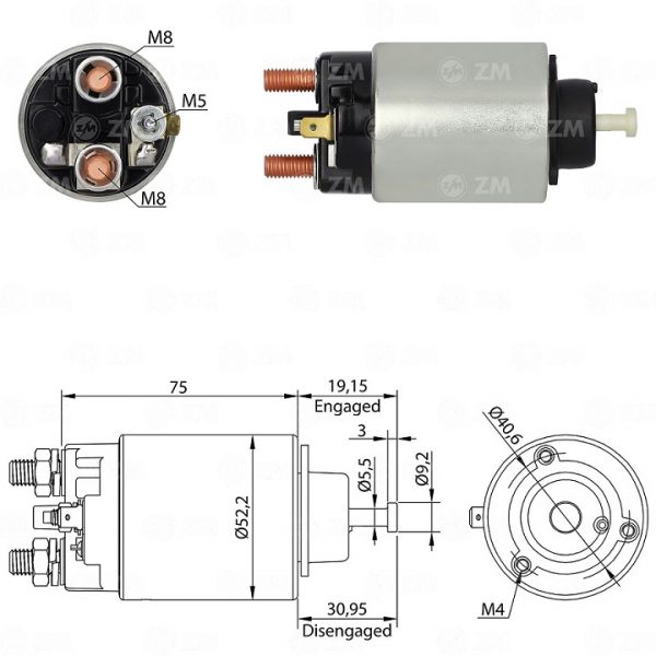 AUTOMATICO P/ JDH Kubota 12V 10455513