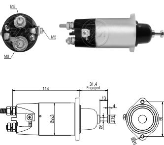 AUTOMATICO P/ Mitsubishi Empilhadeira 24V M003T56082