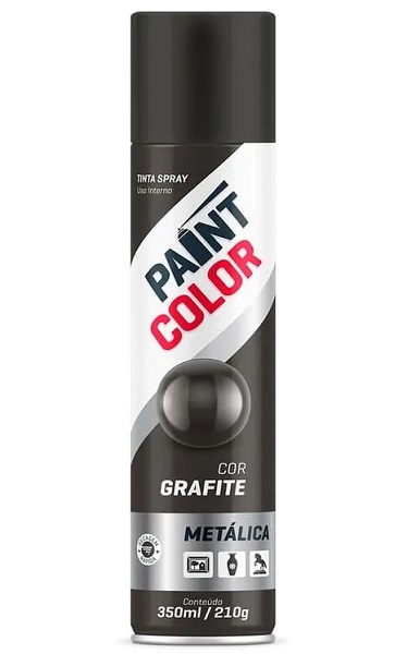 Tinta Paintcolor 400Ml Metalica Grafite Uso Geral TB5510012