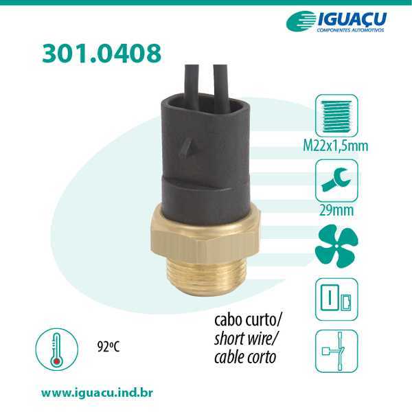 Sensor Radiador Fiat Uno Premio S/Ar 7512291