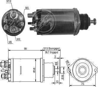 AUTOMATICO P/ JDH/Bobcat 28MT 12V 10457151