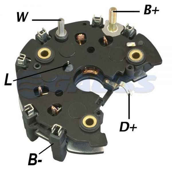 PLACA DIODO ALTERNADOR P/ Fiesta Escort 90A 0120485029