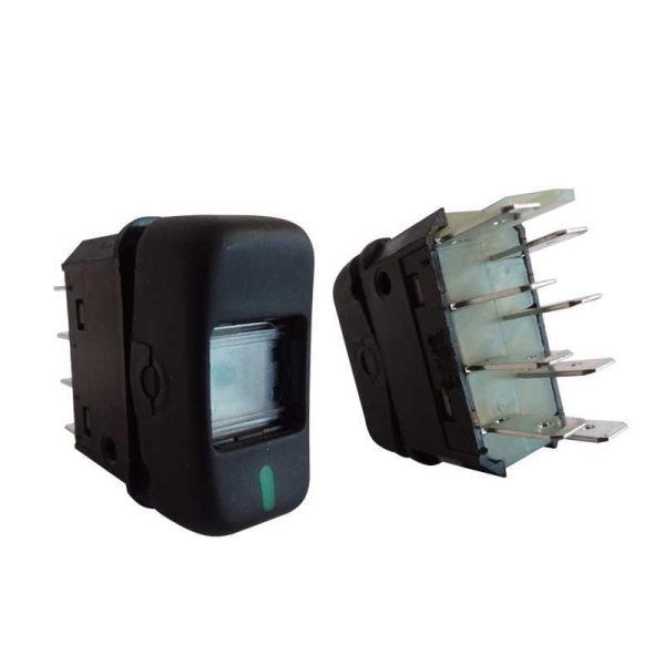 INTERRUPTOR LUZ TECLA P/ MBB 24V PRETO 1 ESTAGIO 3865457014