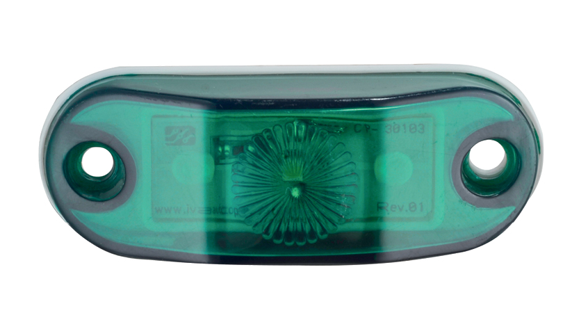 LANTERNA DIANTEIRA ADAPT. PLACA LED VERDE