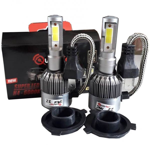 Lampada H4 Super LED New Bivolt 6000K 2D