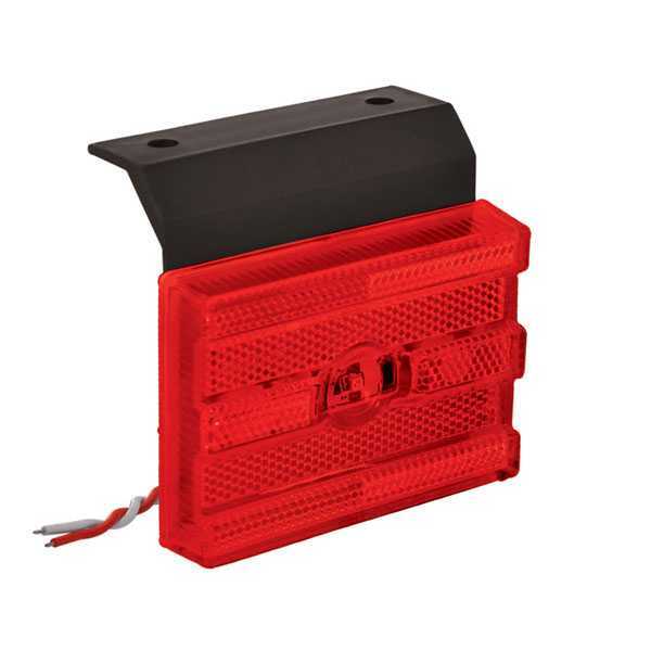 Lanterna Lateral Quad. Grande LED Vm C/Sup. E Chicote