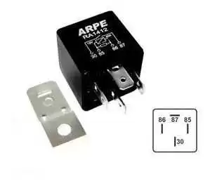 RELE AUXILIAR 12V 4 TERM. 70A C/SUP.