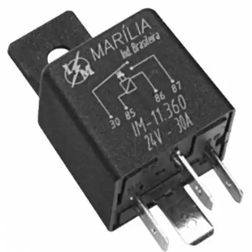 Rele Aux. 4 Term. 24v C/Suporte 30A 243462