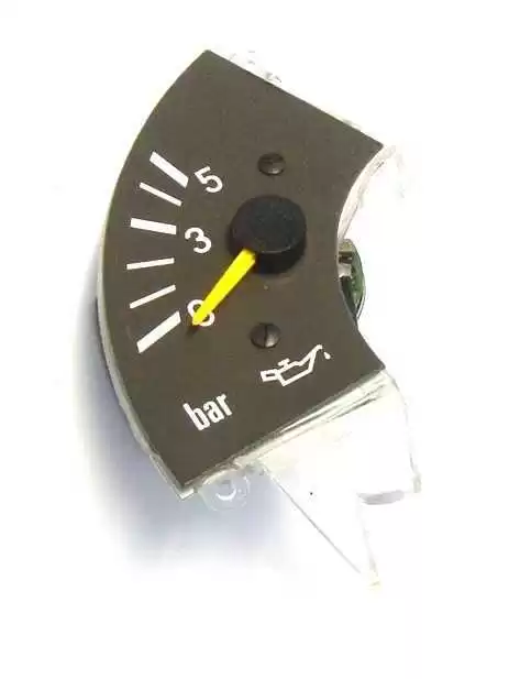 Relogio Pressao Oleo eletrico MBB 0-5 Bar 12V 1/2 Lua