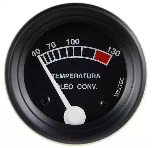 RELOGIO TEMPERATURA OLEO MECANICO MF 52MM 40-130°C 2MTS