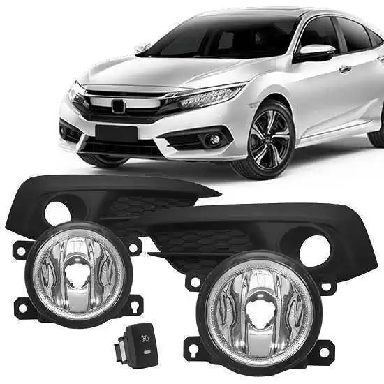 Kit Farol Aux. Honda Civic 2017 C/Interruptor Original