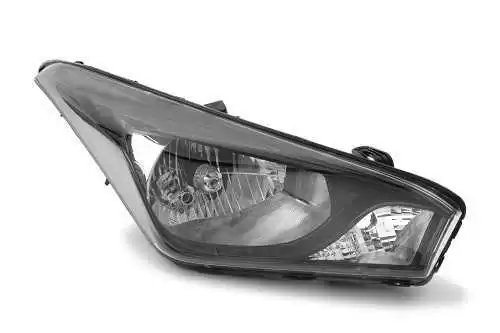 FAROL HYUNDAI HB20 14/18 LD MOLDURA PRETA