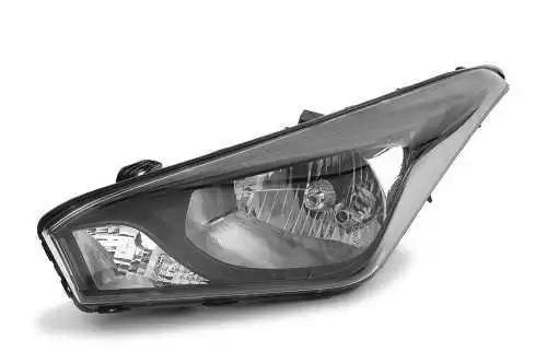FAROL HYUNDAI HB20 14/18 LE MOLDURA PRETA