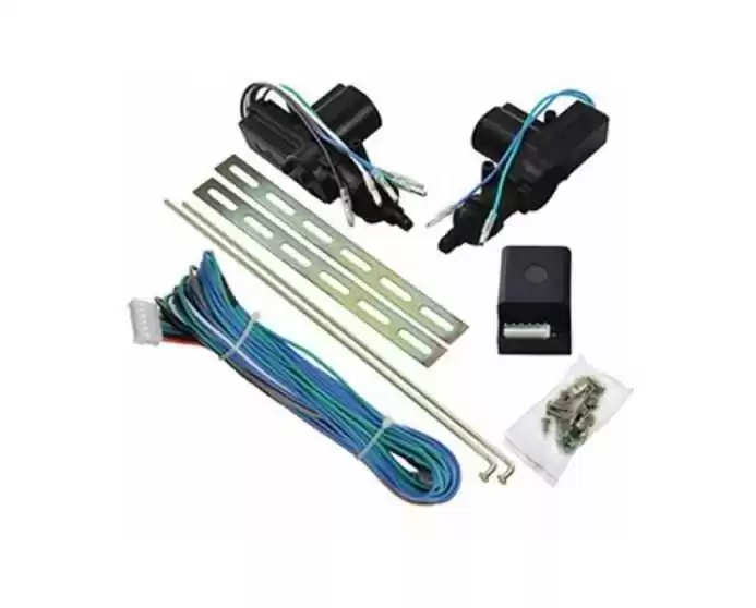 KIT TRAVA ELETRICA 12V 2 PORTAS 1 MESTRE 1 ESCRAVO