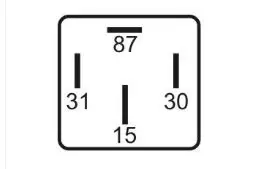 RELE TEMPORIZADOR UNIVERSAL 5 SEGUNDOS 15A 12V 4 TERMINAIS
