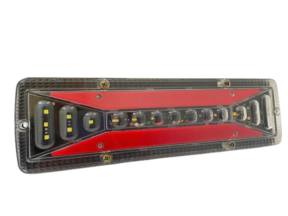 LANTERNA TRASEIRA UNIVERSAL 12V 24V BIVOLT LED SEQUENCIAL